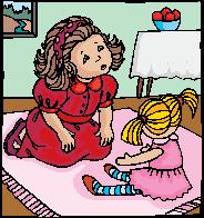 Image from Print Artist Platinum software, version 23, Bonus Graphics CD. missing: ../jpgs/8-print-artist-drawings/GIRL PLAYING WITH DOLL.jpg